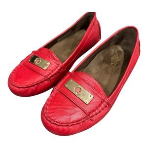 Vionic Loafers Womens 6.5 M Comfort Shoes Slip On Driving Red Sydney‎ Mocs